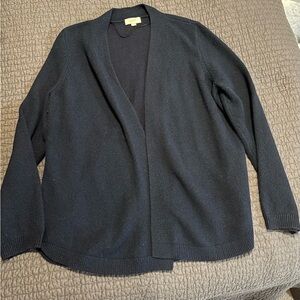 Ann Taylor Loft Outlet midnight blue cardigan sweater XL